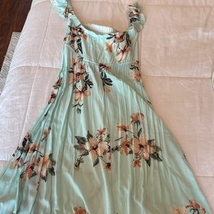 Strapless Floral Maxi Dress